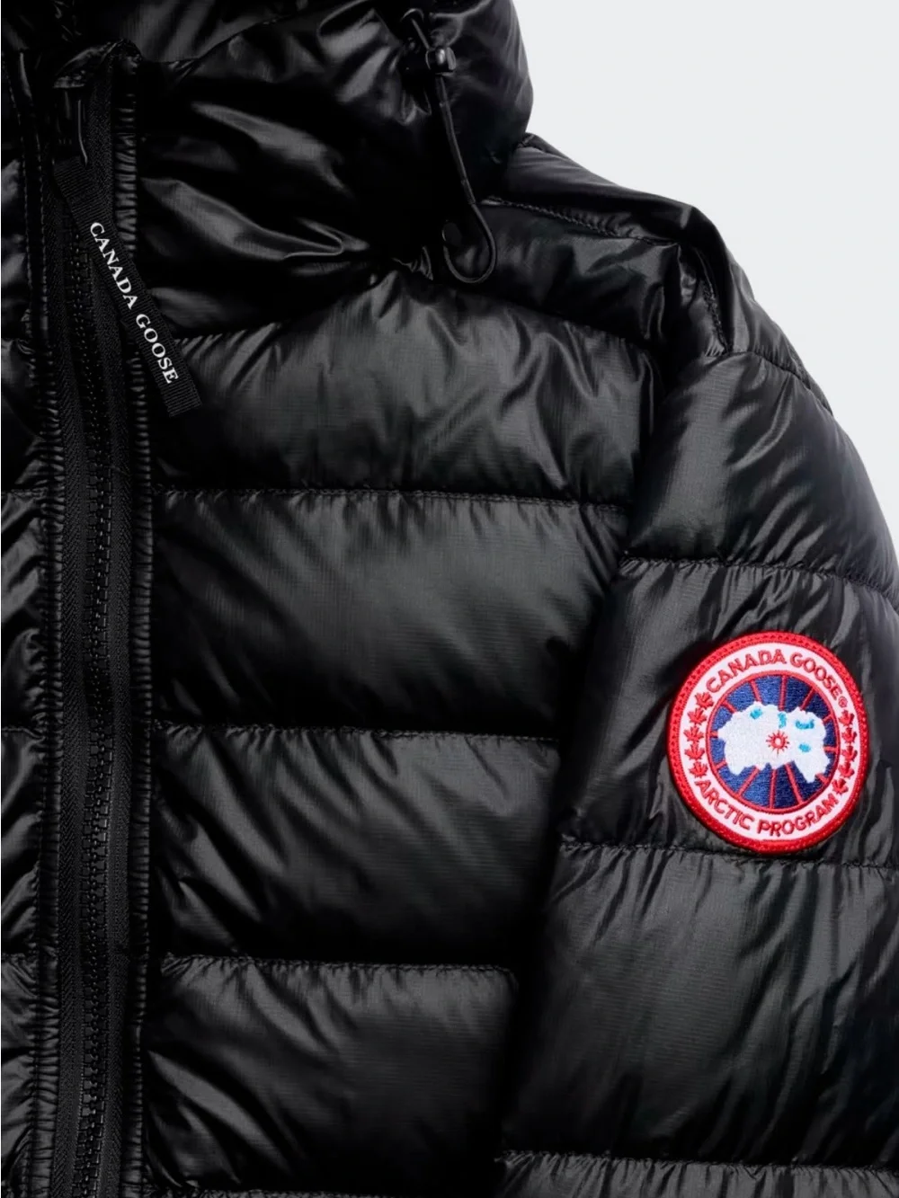 Canada Goose Crofton Men's Black Quilted Hooded Puffer Jacket